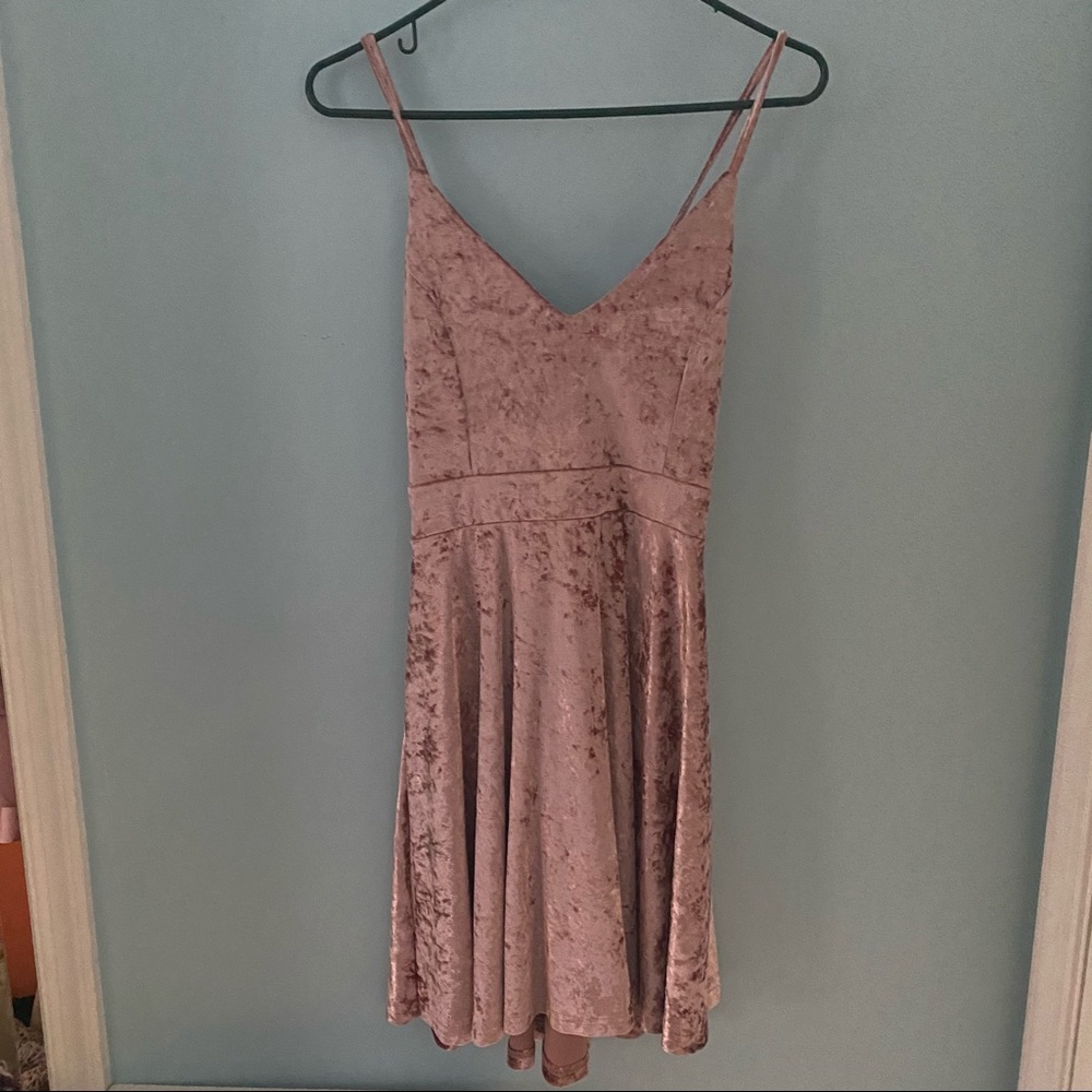 Pink Velvet Dress